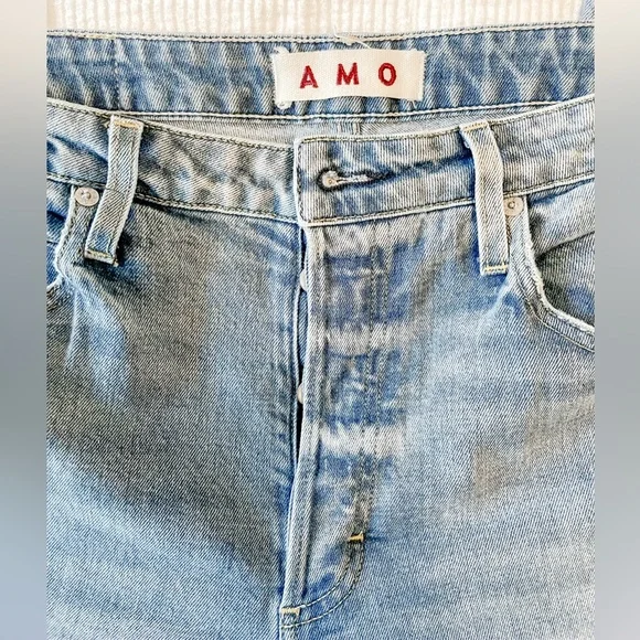 AMO MIA Yesterday High Rise Straight Leg, Button Fly, Size 31 - Picture 5 of 7